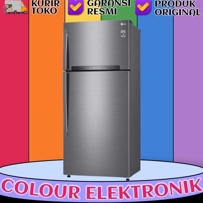 LG GN-H452HLHN | KULKAS 2 PINTU LG INVERTER LINEAR 437L | GNH452HLHN