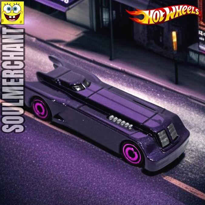 Hot Wheels Batman The Animated Series Batmobile Ungu Diecast Mobil Batman