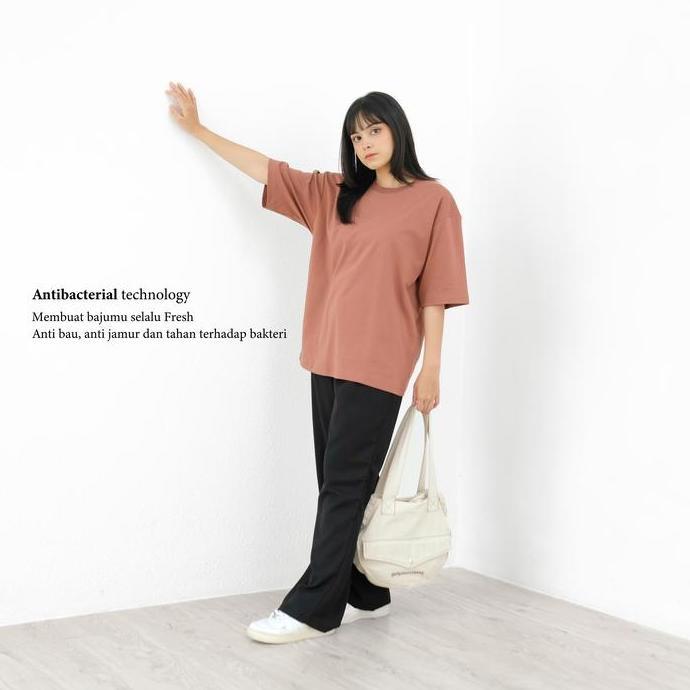 Sinonims Project_ Oversized T-shirt Cotton AIRism Antibacterial