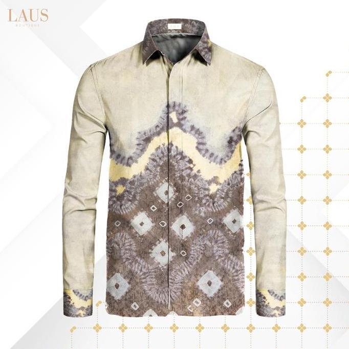Lausboutique-Kemeja Batik Pria Jumputan-Seri Jumputan Alam
