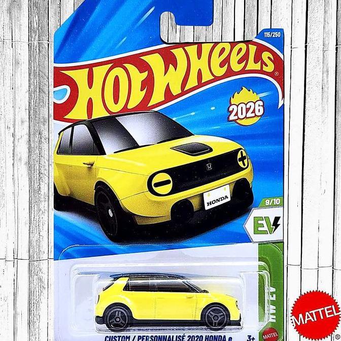Hot Wheels Custom 2020 Honda e Kuning Diecast Mobil Listrik JDM New