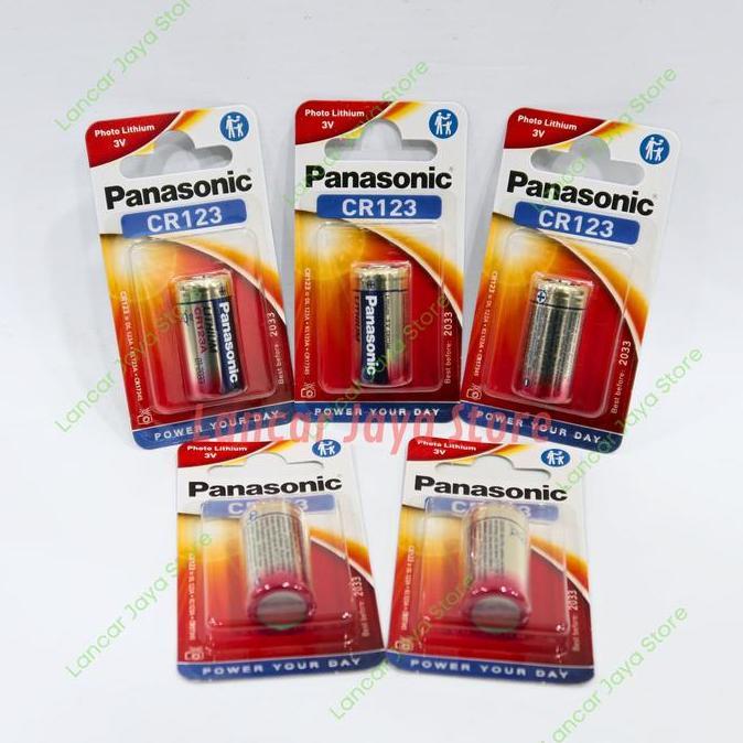 Baterai Panasonic CR123A ORIGINAL 100% Lithium