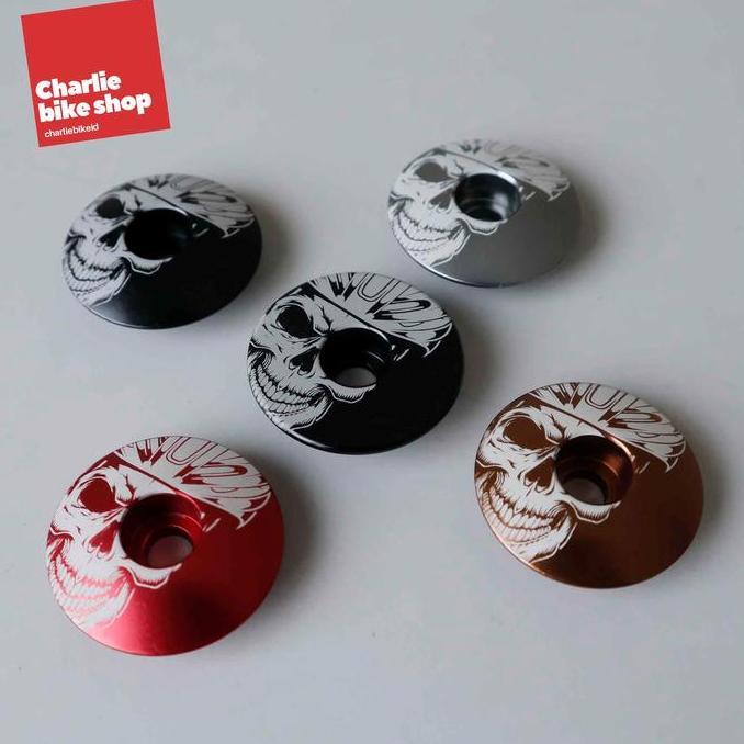 Kustom Caps Graphic Top Cap Made In USA - Cycling Skull
