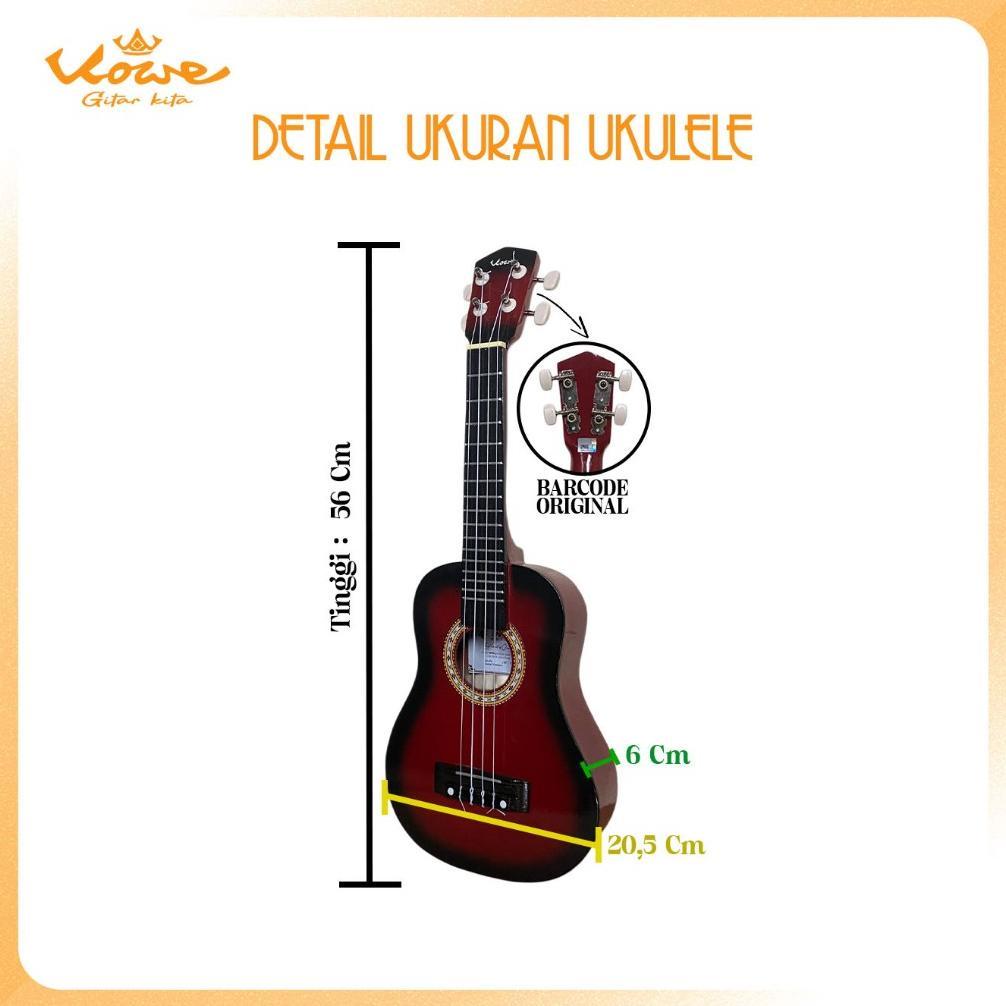 SETIAWANCOLLECT KOWE UKULELE K - UK 21 SENAR 3 DAN 4 PAKET LENGKAP BERGARANSI DAN PACKING AMAN ORIGI