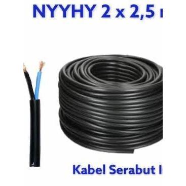 KABEL SERABUT JEMBO NYYHY 2x2.5 ECERAN POTONGAN