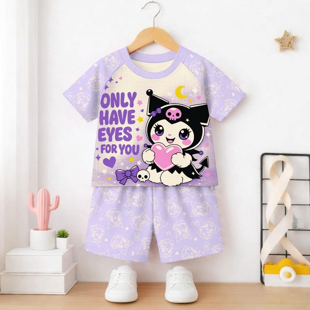 Premium Valmelo  Setelan Anak Perempuan/Baju Anak Cewek Harian