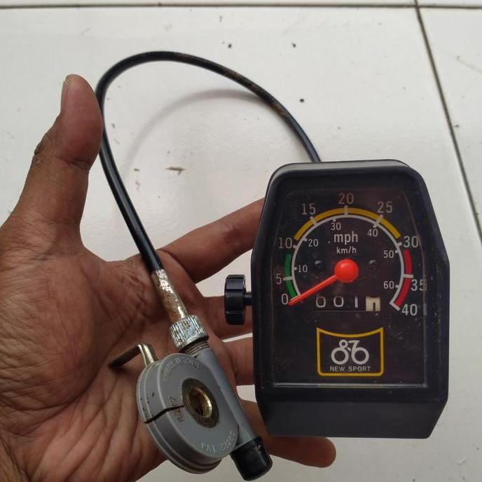 Speedometer Antik Model Analog Sepeda Jadul New Sport Made In Taiwan