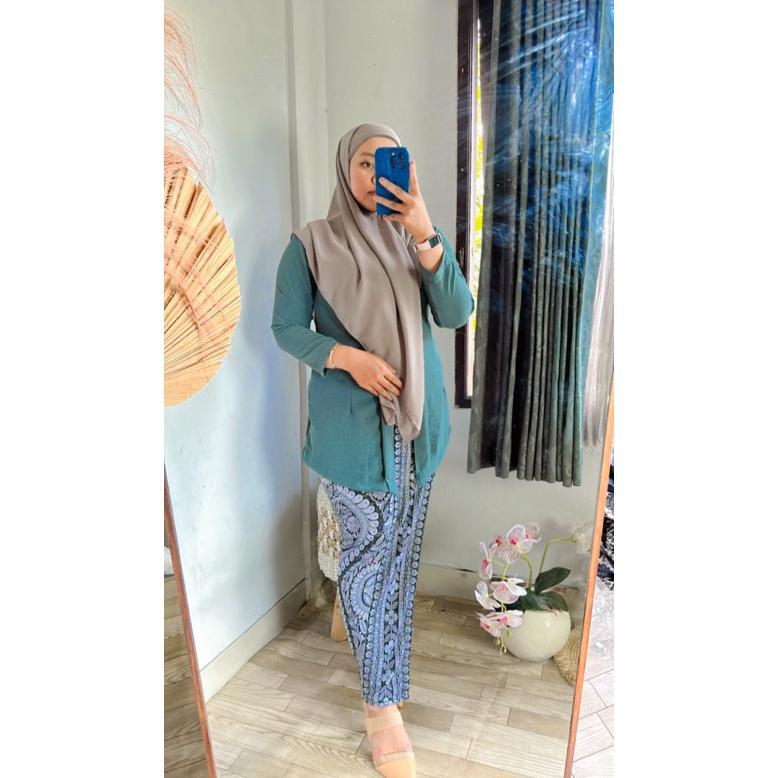 Gratong Kebaya Muslim Modern/Kebaya Bali Panjang/Kebaya Panjang Untuk Hijab
