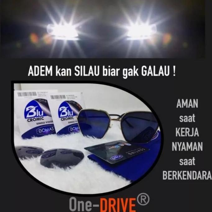 lensa Photochromic blueray BLUECHROMIC DOMAS ONE DRIVE SILINDER