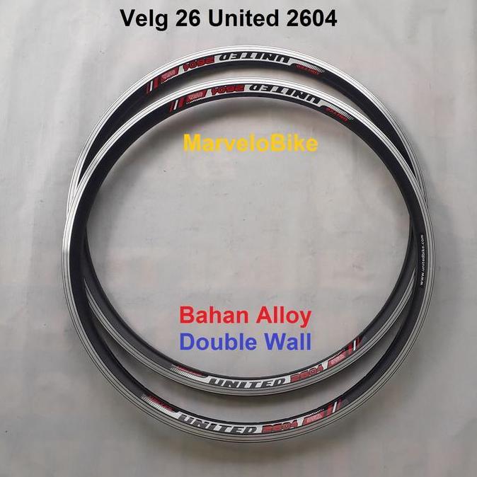 Rim Velg Sepeda 26 MTB United VG-2604 36 Hole DoubleWall