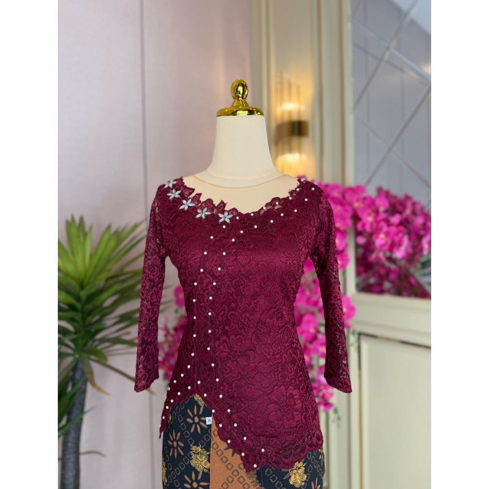 Terlaris Kebaya Payet Mutiara Fatmawati 3/4-7/8 (Kebaya Saja)