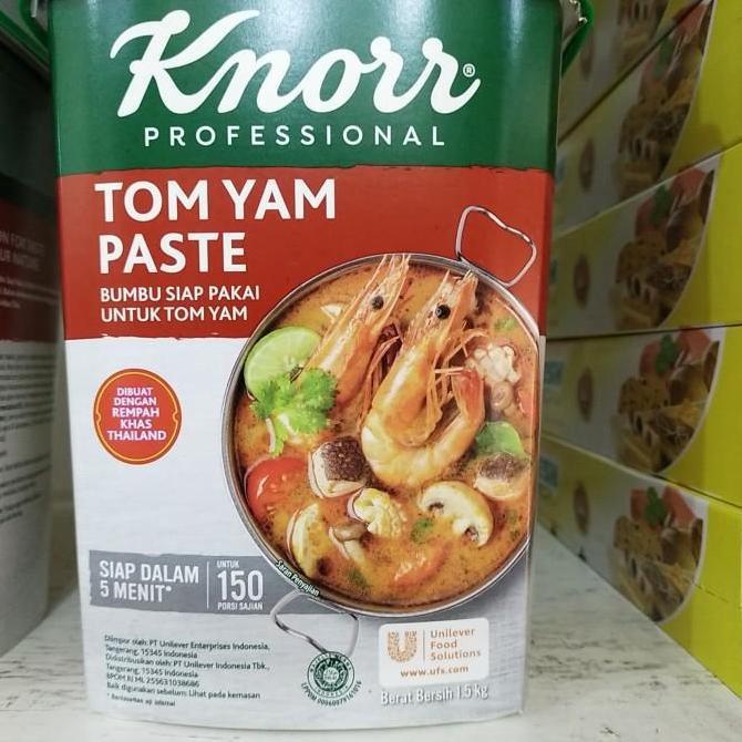 Grosir Knorr Tom Yam Paste Bumbu Siap Pakai Untuk Tomyam Instan Distributor Resmi 1,5 Kg