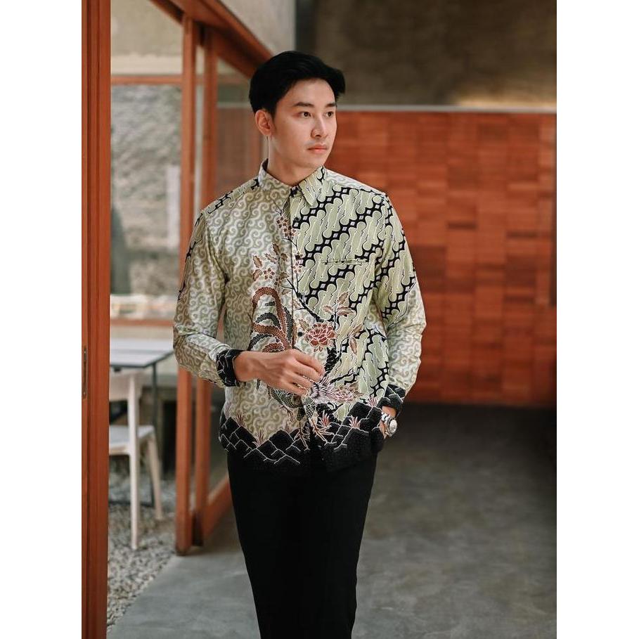 Barilie Batik - KANAV Long Sleeve Batik Pria Slimfit