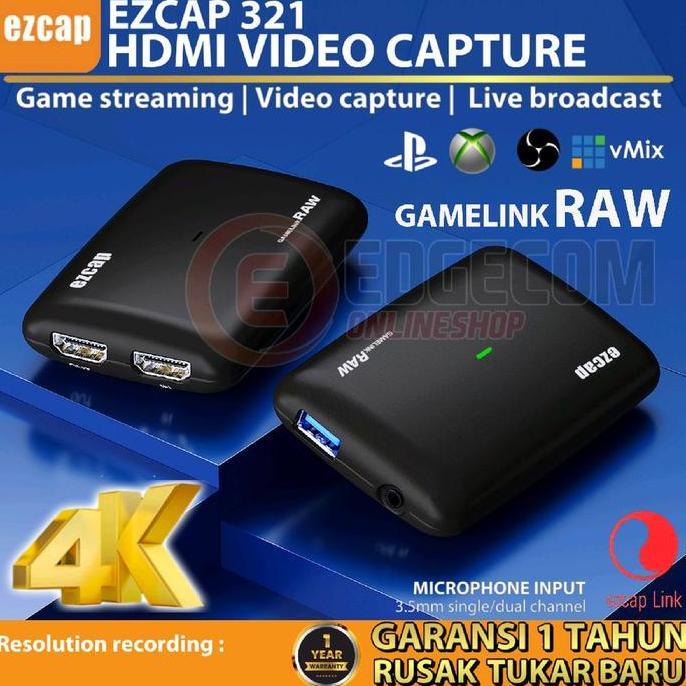 EZCAP 321 Gamelink Raw 4Kx2K HDMI Game / video capture card EZCAP321