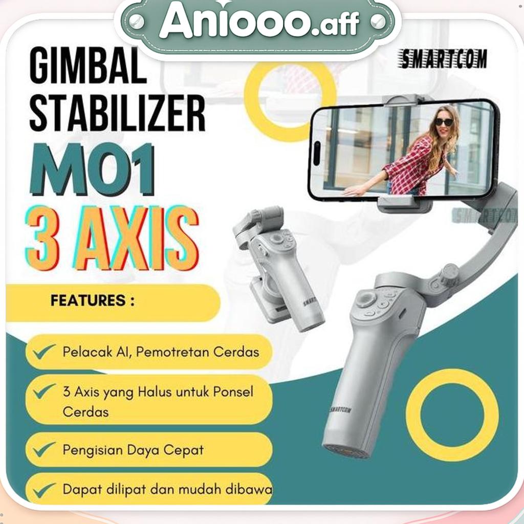 Smartcom M01 Gimbal Hp 3 Axis Gimbal Stabilizer Hp Smartphone