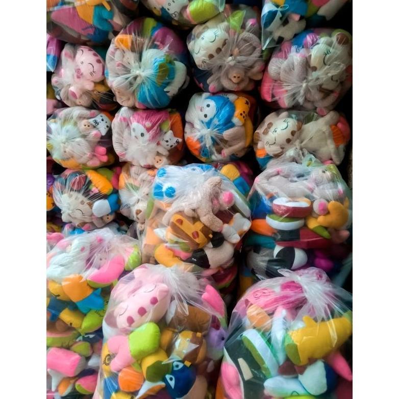 CUCI GUDANG Boneka Capit Campur. Boneka Mini Mesin Capit, Boneka Capit Grosir