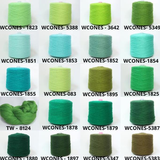 KATALOG - Benang Rajut Wool Aneka Cones / Wol / Siet Yarn / Tufting Rug / Karpet - Part 2