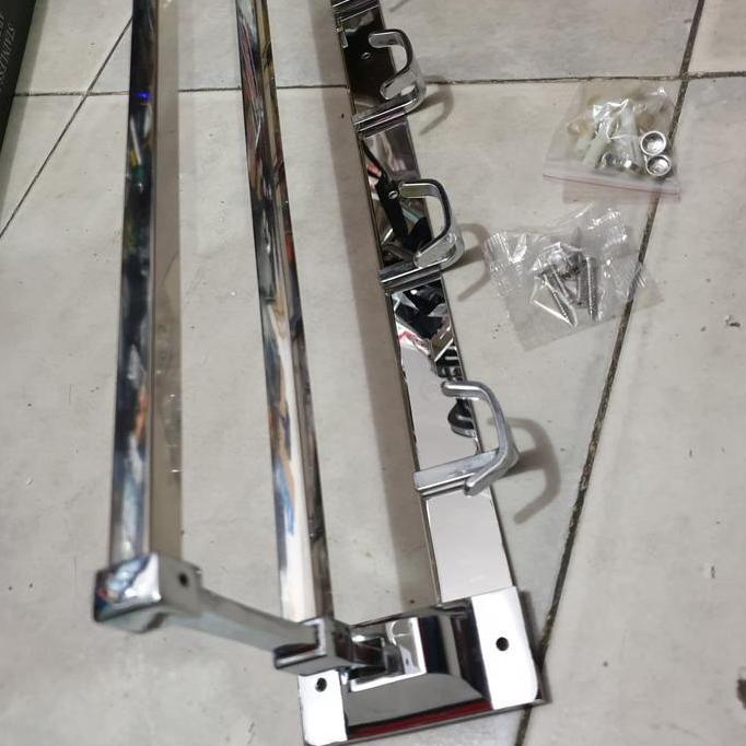 Rak handuk lipat stainless 2 baris BOLZANO HARGA AGEN