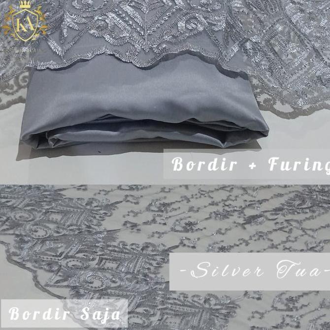Tille Bordir sapto Motif Sumba Bahan kebaya Gaun Dress Mewah Terlaris