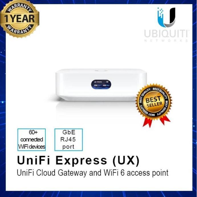 Ubiquiti UX UniFi Express UniFi Cloud Gateway and WiFi 6 access point