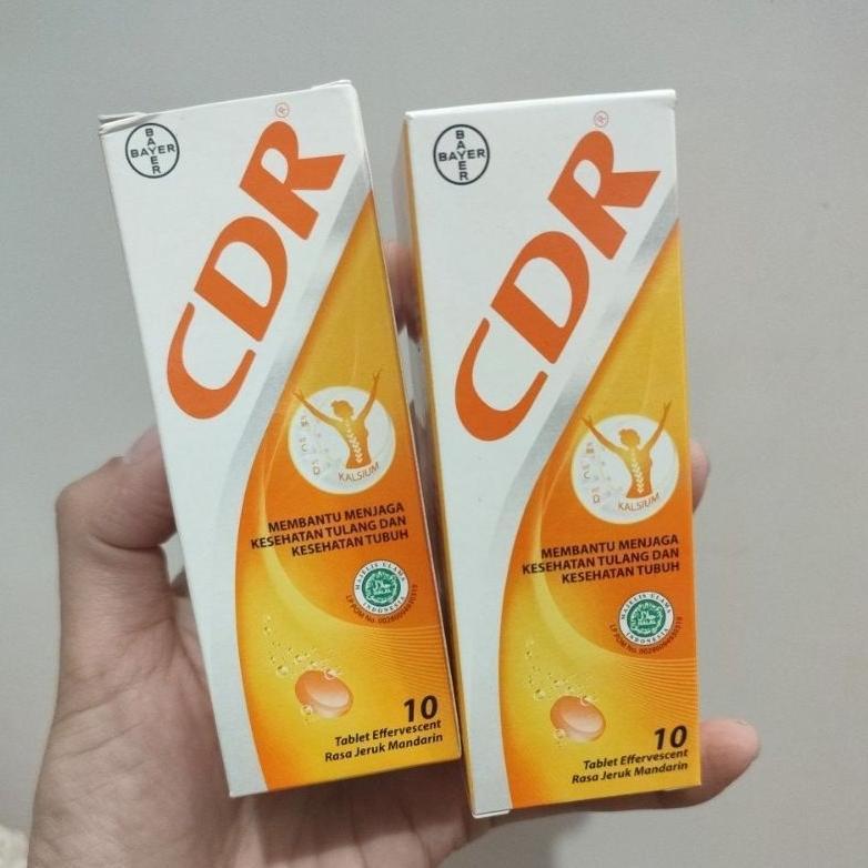 CDR Calcium 10 tablet effervescent tulang suplemen kalsium ibu hamil dan menyusui rasa jeruk