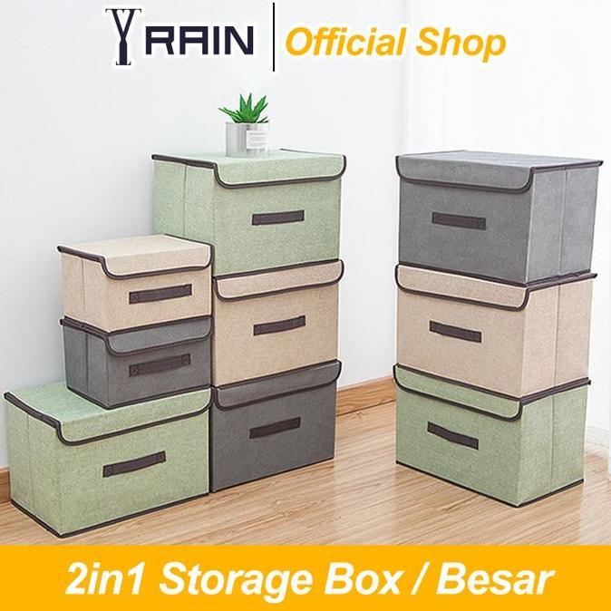 TERLARIS STORAGE BOX TEMPAT PENYIMPANAN KOTAK ORGANIZER TEMPAT BAJU BESAR