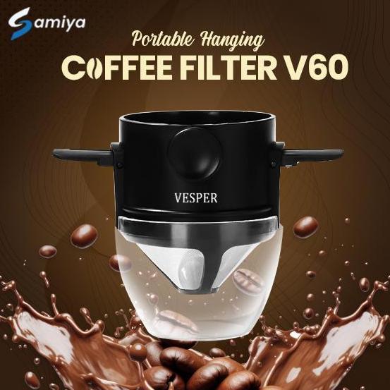 saringan kopi filter portable V60 stainless / coffee filter stainless