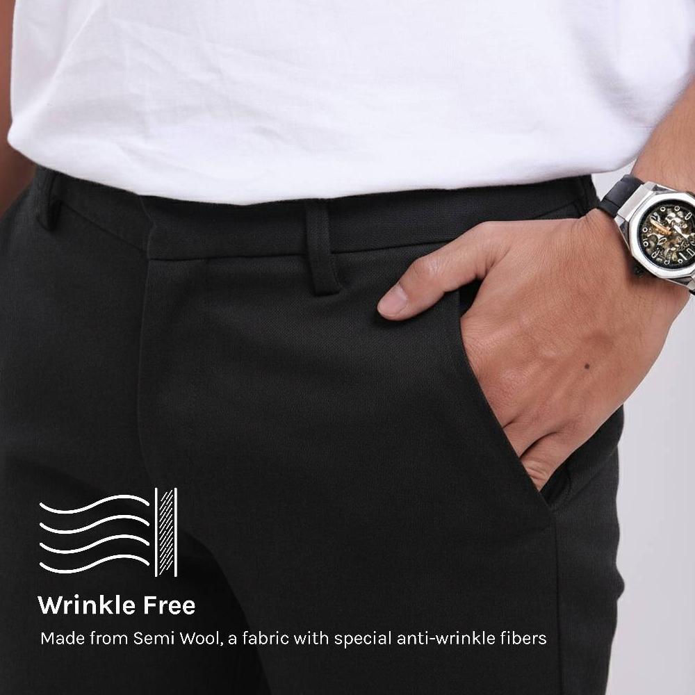 ZUITER - Basic Pants | Celana bahan formal kerja kantor dasar kain pria