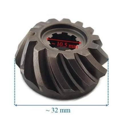 BUNDUQ Yamaha Pinion Gear Mesin Tempel 63v-45551-00 Gigi Jantung Mesin Tempel