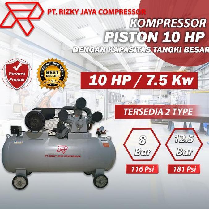 Promo Kompresor Angin 10 Hp Kompresor Piston 7.5 Kw Terbaru !!!