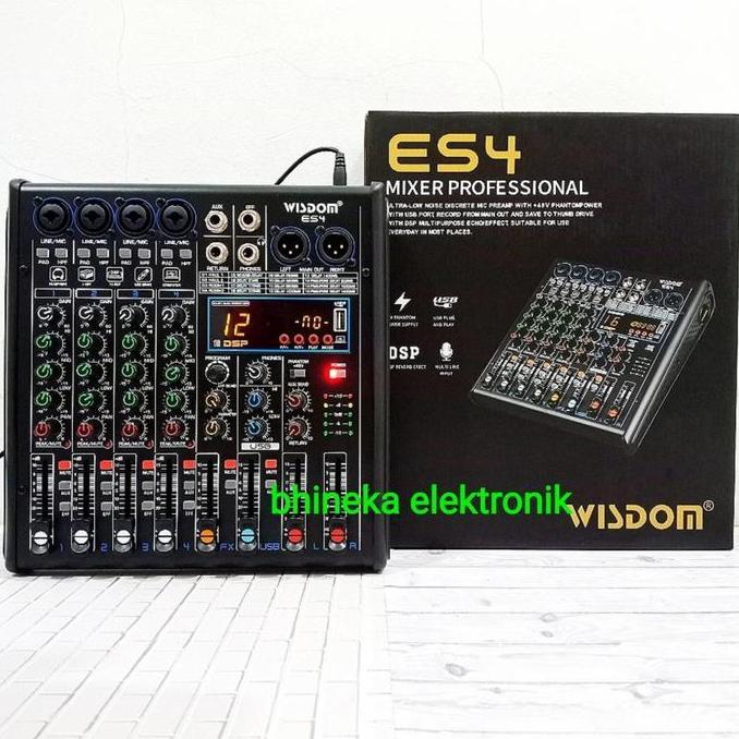 mixer Wisdom ES4 / ES 4 mixer 4 channel original
