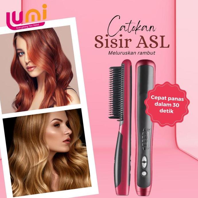 BAQDUNIS [ASL908] Catok Sisir Pelurus Rambut NEW Fast Hair Straightener ASL-908