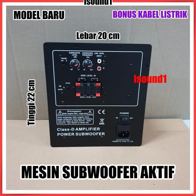MESIN NEW POWER KIT SUBWOOFER AKTIF HT 300D AMPLIFIER AMPLI SUB ACTIVE