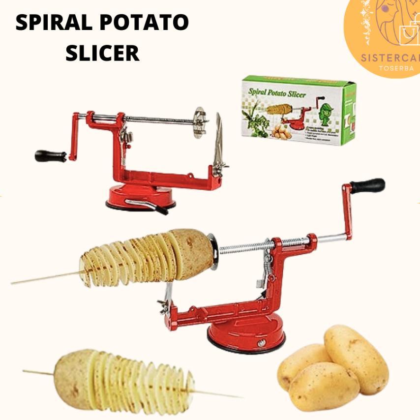 Spiral Potato Slicer Alat Pemotong Kentang Spiral Pengiris Kentang Spiral Mesin Kentang Spiral - Sis