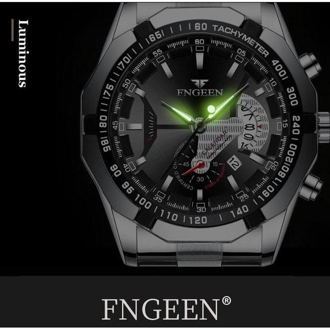 BAQDUNIS ORI FNGEEN Jam Tangan Pria Kedap Air jam Fashion Jam Tangan Olahraga Militer Jam kasual Jam