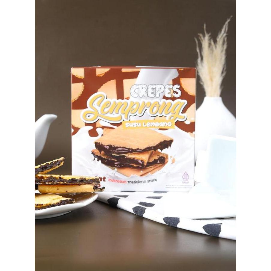 Semprong Susu Lembang - Coklat Kue Semprong Cemilan Oleh - Oleh Bandung