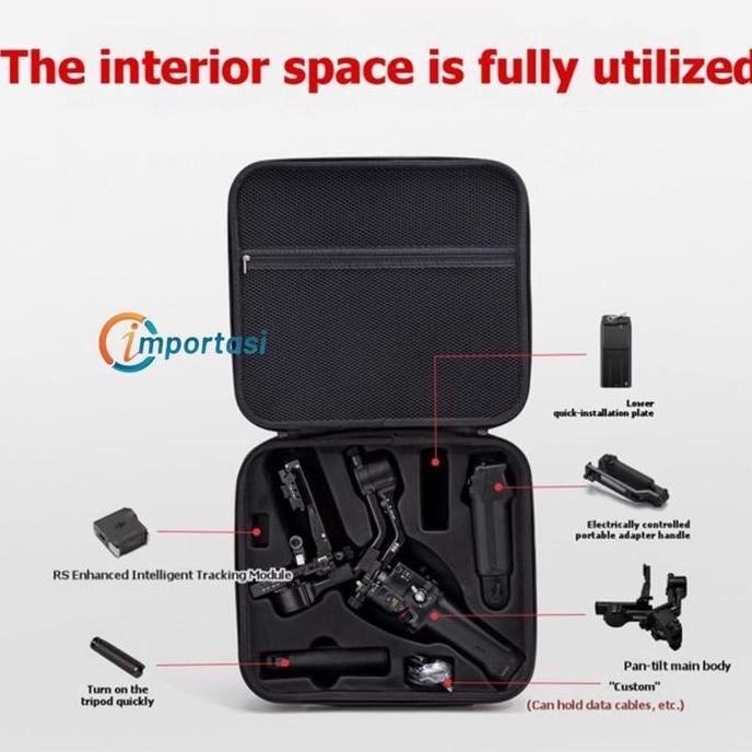 Tas Storage Bag for DJI RONIN RS 5 Combo Stabilizer Gimbal Carrying Hard Case