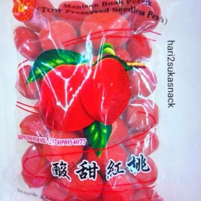 Manisan Buah Persik Manisan Buah Dewa Peach Gr