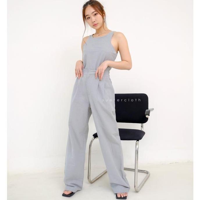 SUETERCLOTH - Sou Linen Set /One Set Linen/Pakaian Set Wanita Baju Celana TS