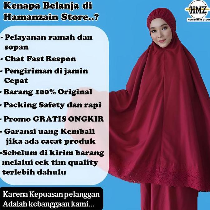Mukena dewasa katun jepang mikro Premium jumbo bordir terbaru