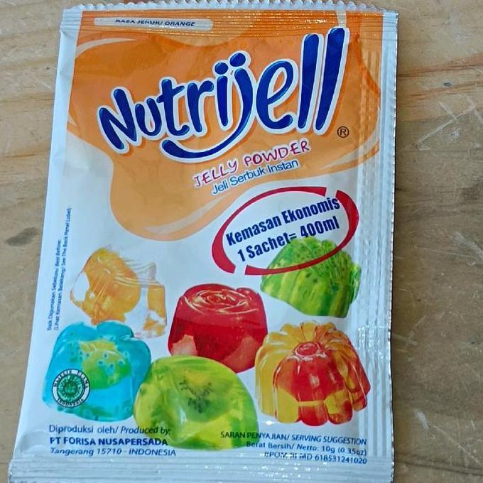 Ingredients- 12Pcs-Besar Nutrijel Coklat Nutrijell Jelly 30G Nutrijel Besar 30Gram Nutrijel Jeli Bes