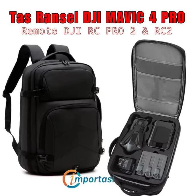 BKANO Tas Ransel Backpack Storage Bag Drone DJI MAVIC 4 PRO Remote RC PRO 2 RC2 Flying Set Combo