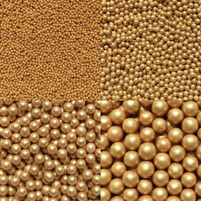 Ingredients- Sprinkle Gold 100Gr, Sprinkle Emas Edible, Trimit Kue, Taburan Kue