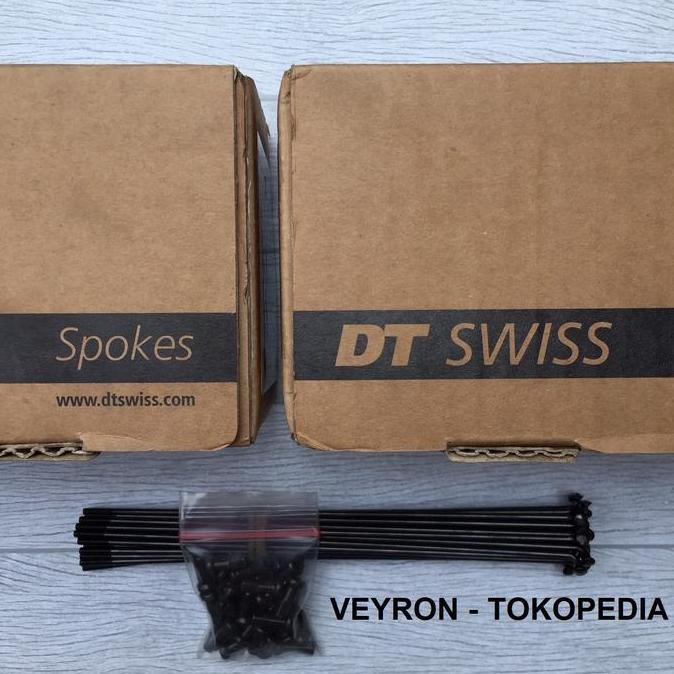 Bromptonn Spoke & Nipple DT Swiss 28 Pcs 146MM Black