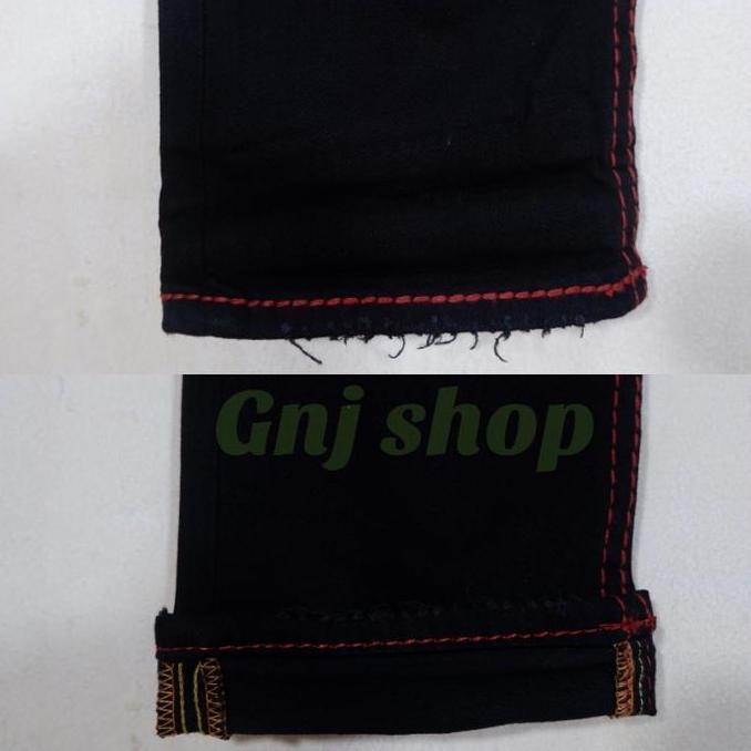 Celana Jeans Panjang rock revival greyton alt straht dark black import full tag