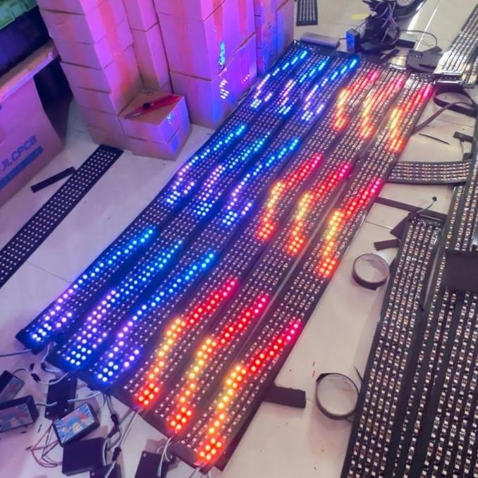 Strobo Running Text 5 Baris Wifi Rubah Text Via Hp Led Fleksibel Tbk