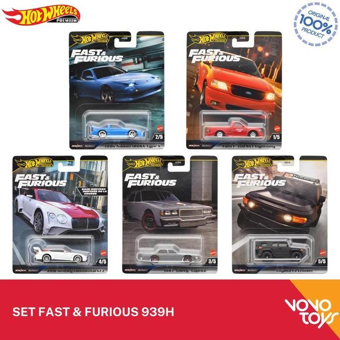 Hot Wheels Premium - Set Fast & furious 939H Hot Wheels