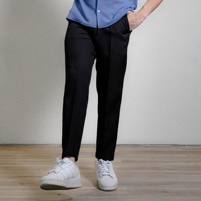 Calca- Cupachino Ankle Chino Pants Celana Panjang Pria Bahan Semi Wol
