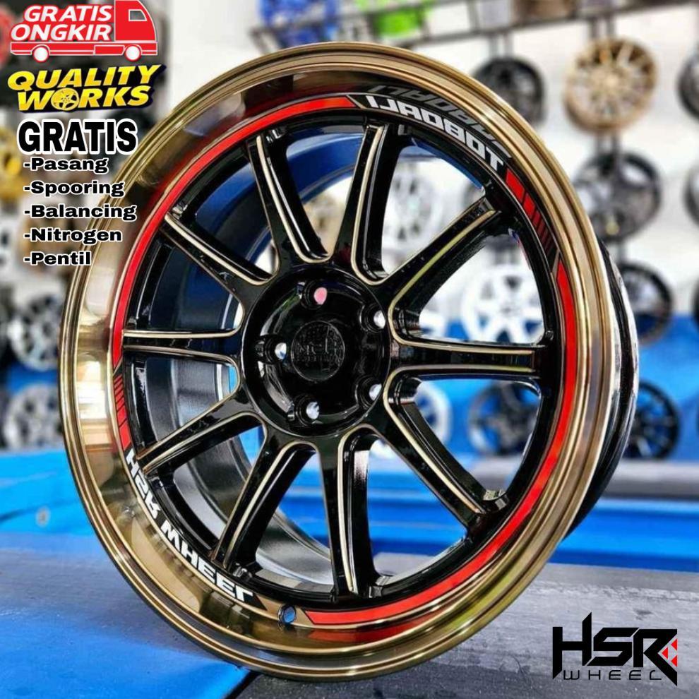 Velg Ring 17 Hsr Wheel Toboali, Mobil Xpander, Terios, Hrv, Rush, Reborn, Venturer, Juke