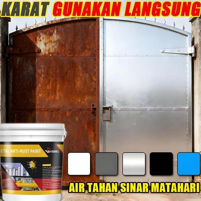 cat besi anti karat 1kg tidak perlu membuat halus sekali menghilangkan cat anti karat besi Quick Dry